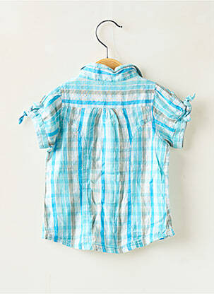 Chemisier manches courtes manches courtes bleu MISS KIDS fille
