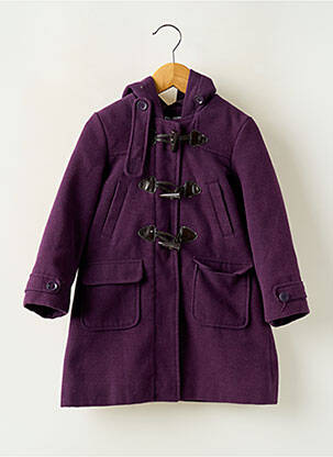 Manteau long violet VYNIL FRAISE fille
