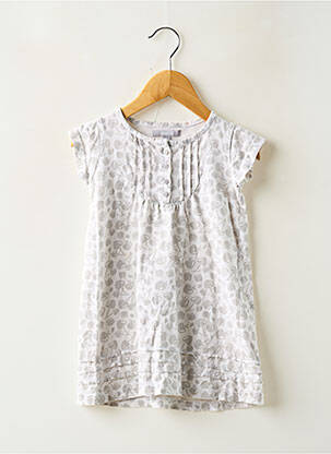 Robe mi-longue gris 3 SUISSES fille