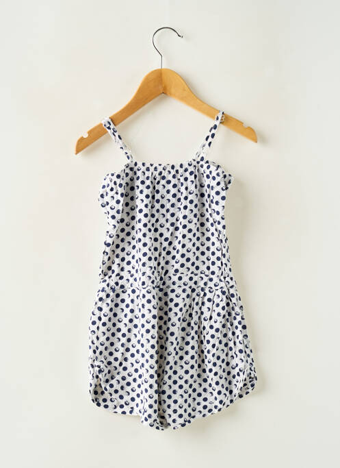 Combishort coupe cintrée fines bretelles bleu PM LOVING fille