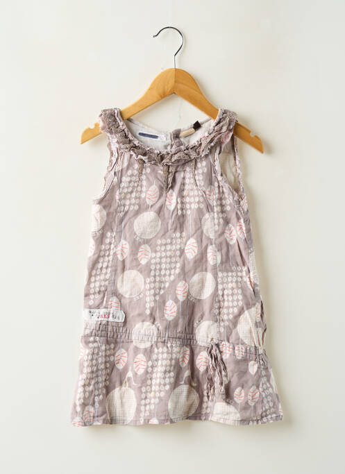Robe mi-longue sans manche sans manche gris IKKS fille
