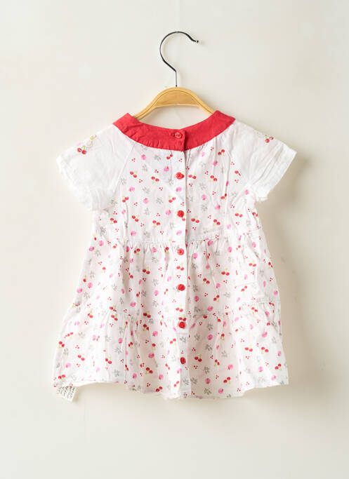 Robe mi-longue manches courtes manches courtes rouge POMME FRAMBOISE fille