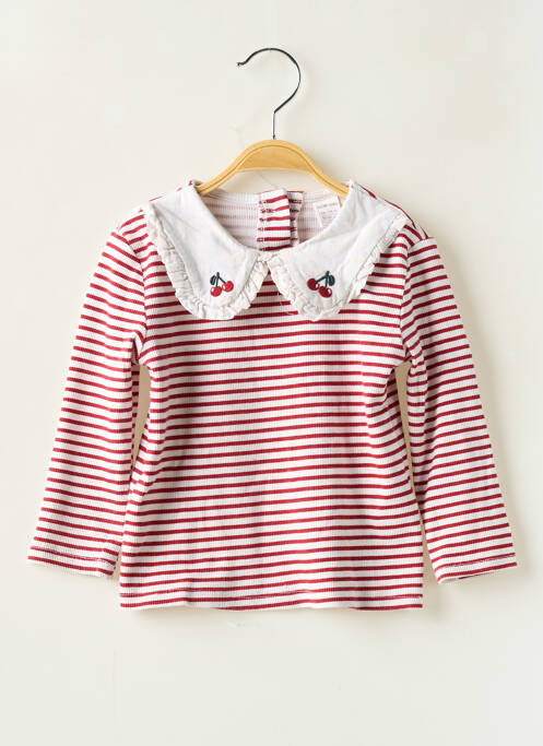 T-shirt coupe cintrée manches longues rouge LC WAIKIKI fille