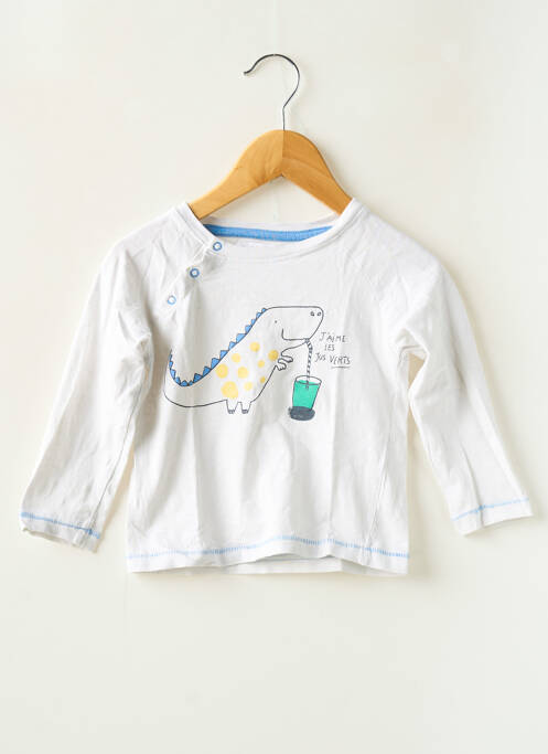 T-shirt manches longues manches longues beige CADET ROUSSELLE garcon