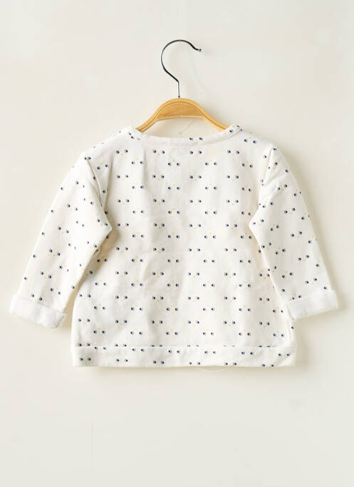 Sweat-shirt tissage jersey manches longues beige ZY fille