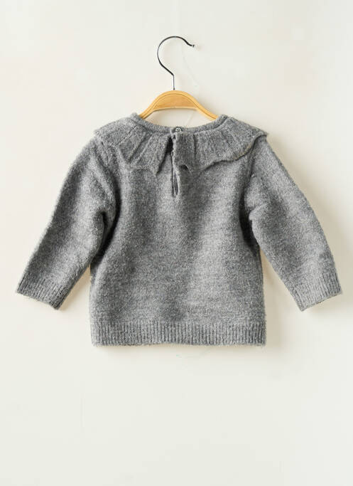 Pull manches longues manches longues gris KIABI fille