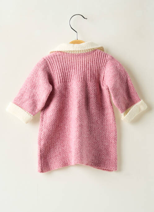 Robe pull rose CLAYEUX fille