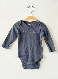 Body lingerie sérigraphie floquée gris GEMO fille