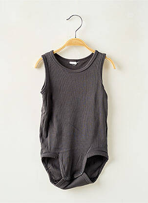 Body col rond sans manche gris SANS MARQUE garçon