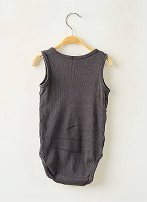 Body col rond sans manche gris SANS MARQUE garçon