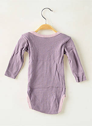 Body lingerie sérigraphie floquée violet ABSORBA fille