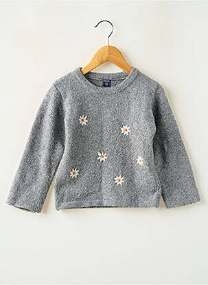 Pull stretch manches longues gris KIABI fille