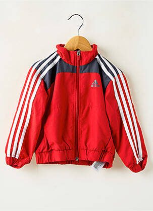 Veste casual poches rouge ADIDAS garçon