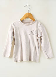 T-shirt manches longues manches longues beige LUPILU garcon
