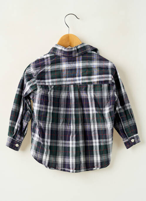 Chemise manches longues tissage popeline bleu RALPH LAUREN garcon
