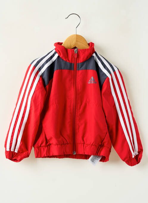 Veste casual poches rouge ADIDAS garcon