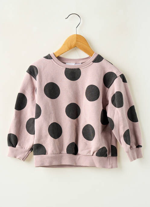 Pull coupe droite manches longues violet ZARA fille