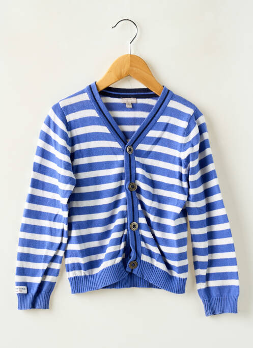 Gilet manches longues bleu GRAIN DE BLÉ fille