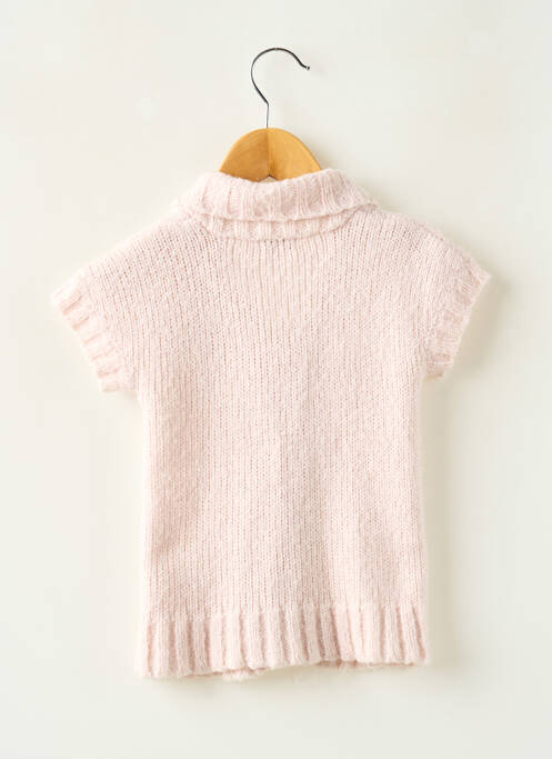 Gilet manches courtes rose CONFETTI fille