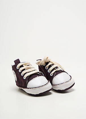 Chaussons/pantoufles bout rond bout rond marron KITCHOUN enfant