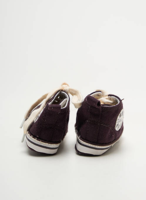 Chaussons/pantoufles fermeture lacets bout rond marron KITCHOUN enfant