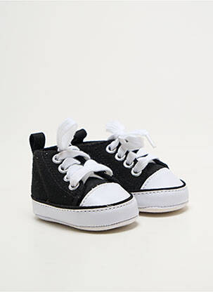 Chaussons/pantoufles bout rond bout rond noir SANS MARQUE enfant