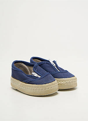 Espadrilles bout rond bout rond bleu SANS MARQUE enfant