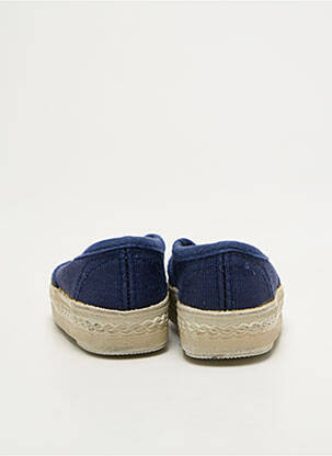Espadrilles bout rond bout rond bleu SANS MARQUE enfant