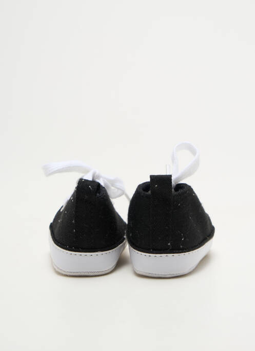 Chaussons/pantoufles fermeture lacets bout rond noir SANS MARQUE enfant