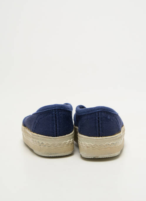 Espadrilles bout rond bout rond bleu SANS MARQUE enfant