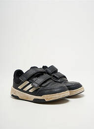 Baskets matière lisse bout rond noir ADIDAS garcon