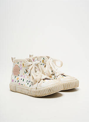 Bottines/boots impression bout rond blanc KIABI fille