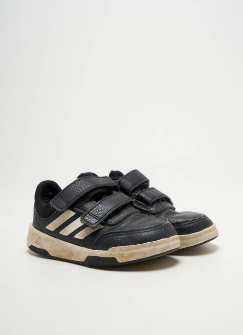 Baskets matière lisse bout rond noir ADIDAS garcon