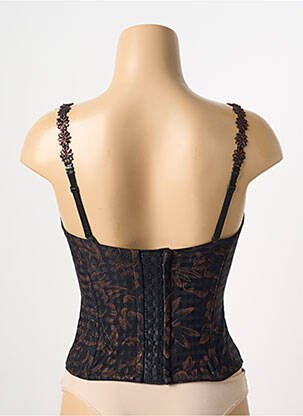 Corset haut soutien-gorge balconnet noir MARIE JO femme