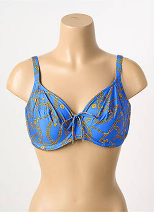 Haut de maillot de bain haut soutien-gorge emboitant haut soutien-gorge emboitant bleu PRIMA DONNA femme