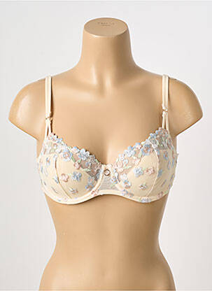 Soutien-gorge broderie haut soutien-gorge emboitant beige MARIE JO femme