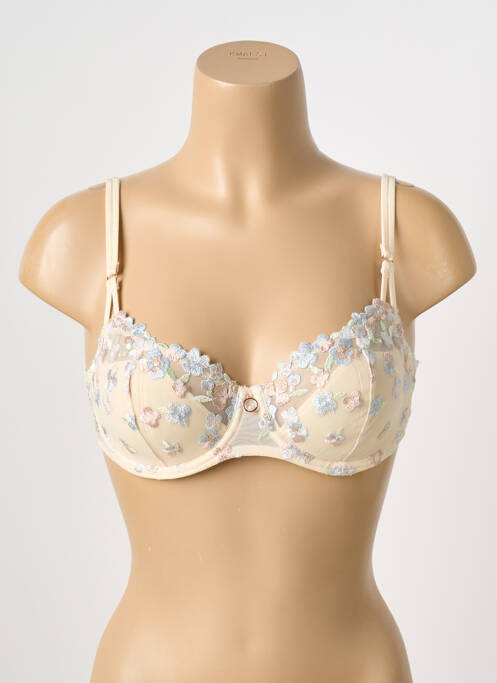 Soutien-gorge broderie haut soutien-gorge emboitant beige MARIE JO femme