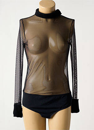 Body stretch manches longues noir CHANTAL THOMASS femme
