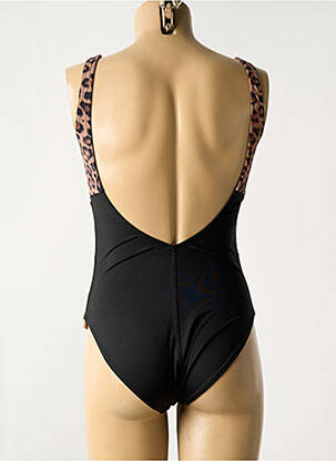Maillot de bain 1 pièce stretch noir LIVIA femme