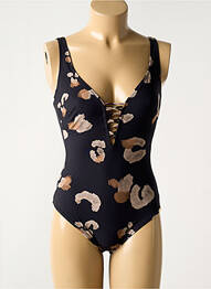 Maillot de bain 1 pièce imprimé fantaisie noir MARYAN MEHLHORN femme