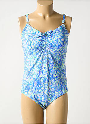 Maillot de bain 1 pièce stretch haut soutien-gorge moulé bleu MELISSA ODABASH femme