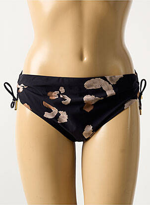 Bas de maillot de bain imprimé fantaisie culotte noir MARYAN MEHLHORN femme