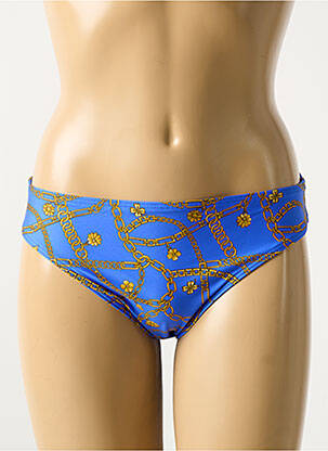 Bas de maillot de bain imprimé fantaisie culotte bleu PRIMA DONNA femme