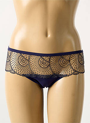 Shorty broderie bleu SIMONE PERELE femme