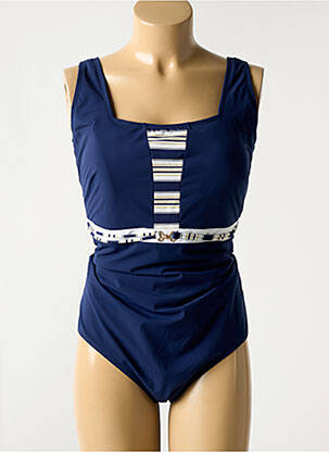 Maillot de bain 1 pièce imprimé fantaisie bleu AMOENA femme