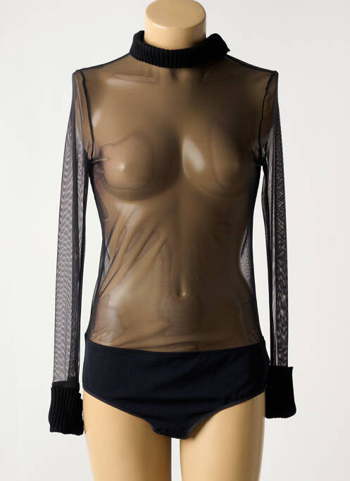 Body stretch manches longues noir CHANTAL THOMASS femme
