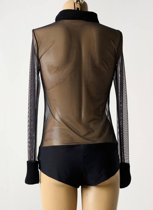 Body stretch manches longues noir CHANTAL THOMASS femme