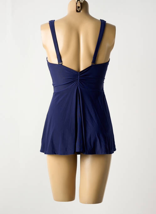 Maillot de bain 1 pièce stretch haut soutien-gorge moulé bleu SUNFLAIR femme