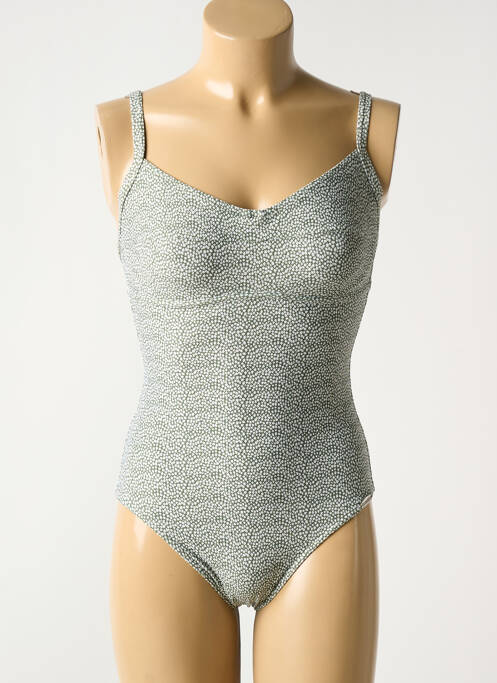 Maillot de bain 1 pièce imprimé fantaisie vert SUNFLAIR femme
