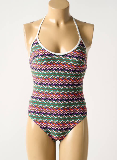 Maillot de bain 1 pièce imprimé fantaisie violet PASSIONATA femme
